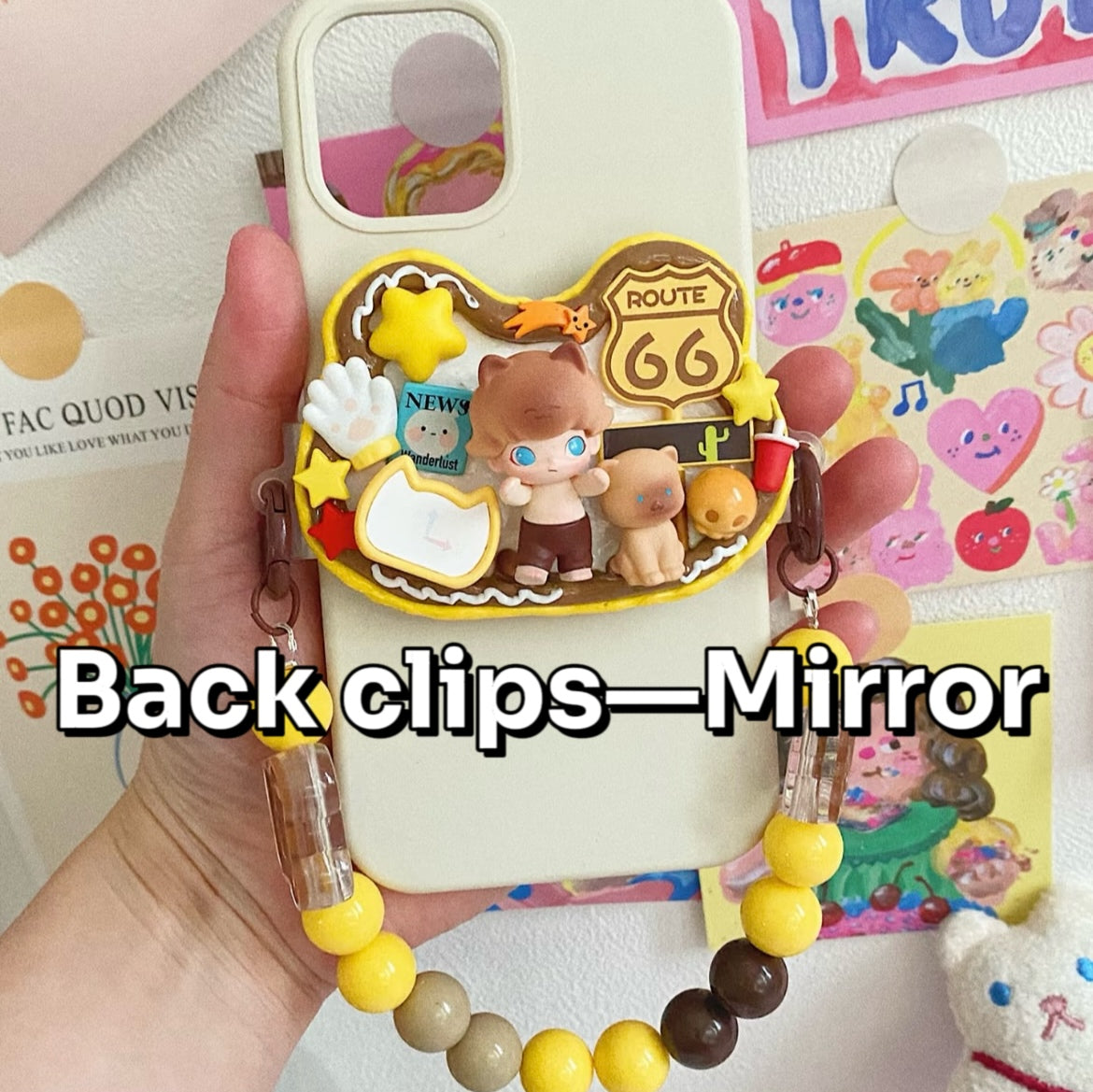 Live Product|Create your Back Clip-Mirror with Poppy~! ( with a chain together)