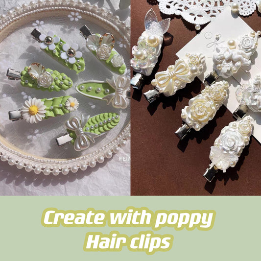 LIVE PRODUCT|Create your hair clips with poppy in the live！