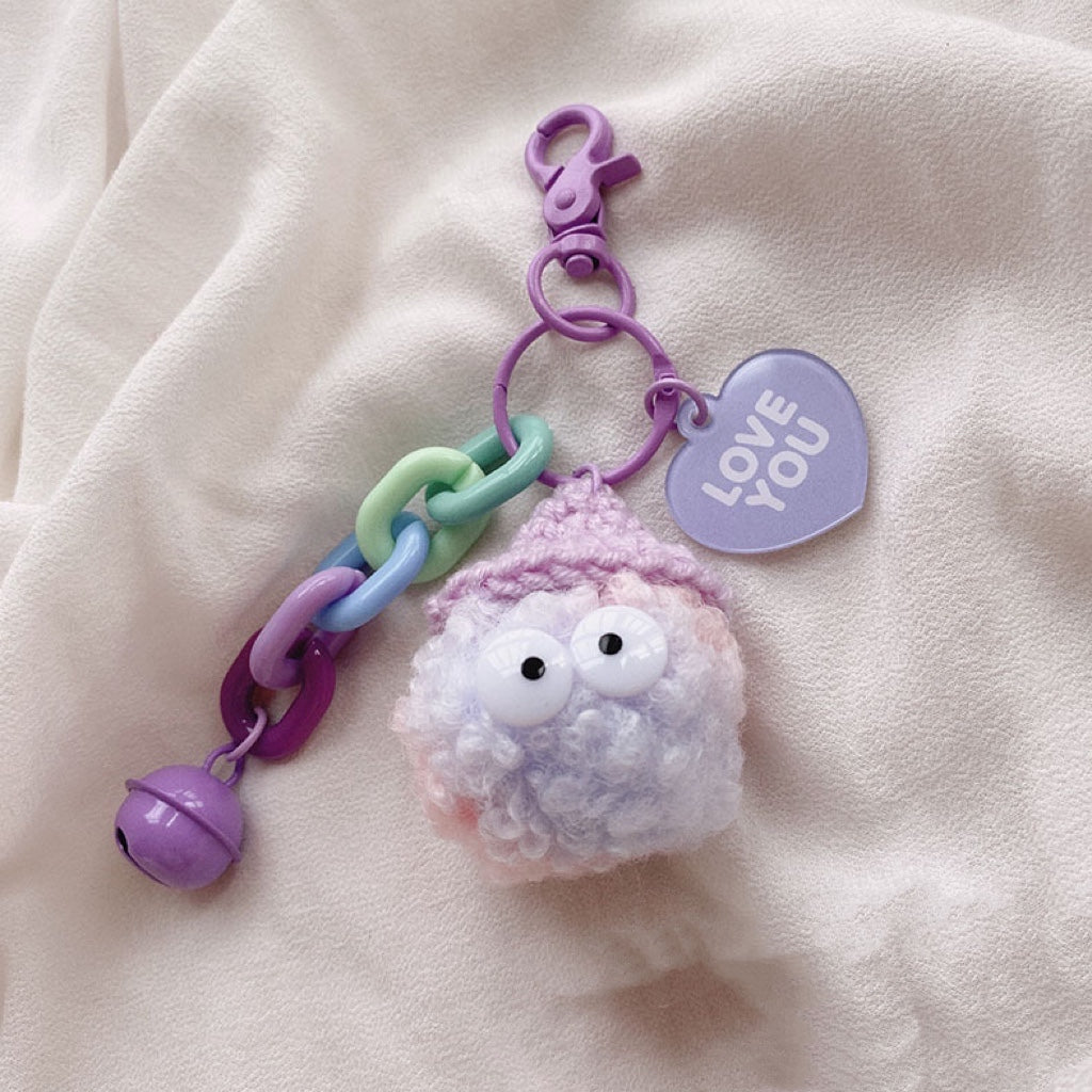 Keychain| Fluffy ball