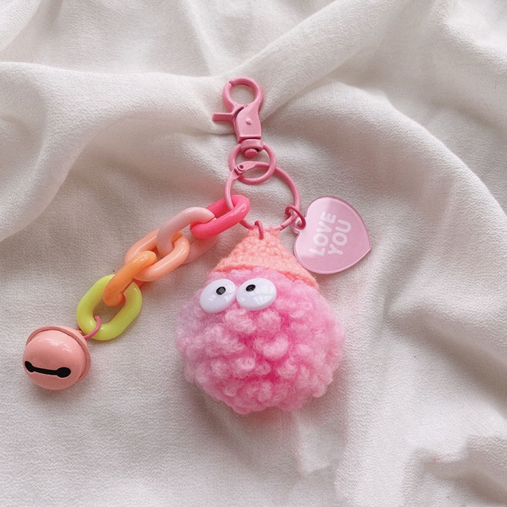 Keychain| Fluffy ball